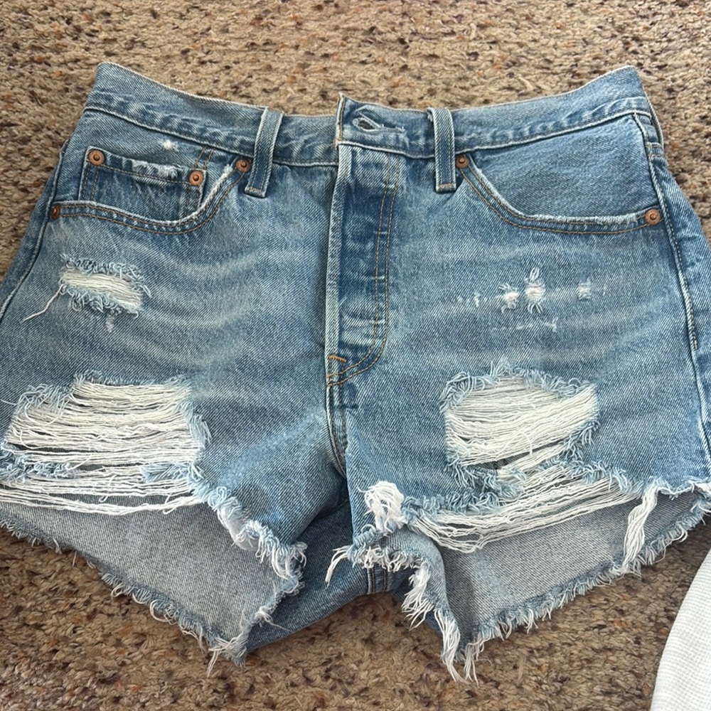 Distressed Denim Women's Shorts